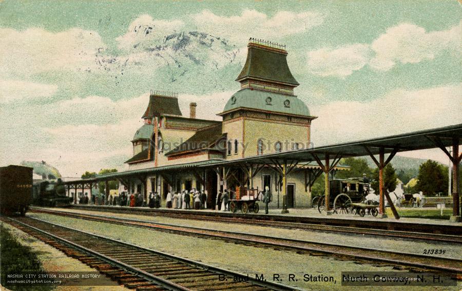 Postcard: Boston & Maine Railroad Station, North Conway, New Hampshire